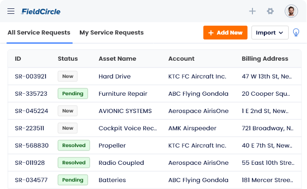 Service Request Management