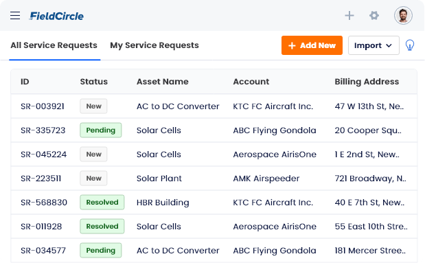Service Request Management