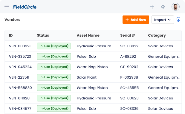 Vendor Management with RFQ and PO