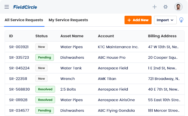Service Request Management